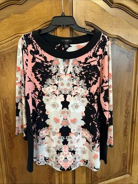 Alfani Pink Floral-Print Women’s Top